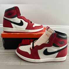 Selling: Men's Air Jordan 1 Retro High Og 'Chicago Lost & Found' Varsity Red / Black - Sail - Muslin Size 12 Shoes New W/ Box Style #: Dz5485-612 Shoes Are 100% Authentic And Brand New With Box. Retail: $180.00+ Tax $625.00 Buy It Now Varsity Outfit, Marvel Shoes, Air Jordan 1 Retro High Og, Air Jordan 1 Retro, Jordan 1 Retro, Jordan 1 Retro High, Air Jordan, Jordan Shoes, Jordan 1