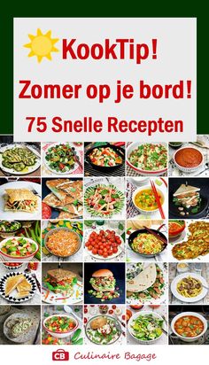 the cover of kooktip zomer op je bord 75 snelle recepten