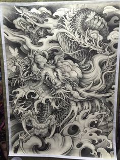 Tigre Y Dragon, Serpent Art, Voll Arm-tattoos, Art Vampire, Dengeki Daisy, Japan Tattoo Design, Japanese Dragon Tattoos, Art Chinois