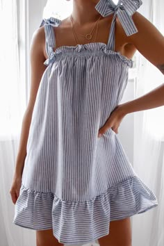 Diy Sewing Clothes, Cute Summer Outfits, Mode Inspiration, Upcycle Clothes, Fashion Sewing, Sewing Dresses, Pretty Dresses, Diy Clothes, Cute Dresses