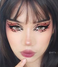 Makeup Drawing, Graphic Makeup, Rave Makeup, Swag Makeup, Ethereal Makeup, Dope Makeup, Graphic Liner, Edgy Makeup