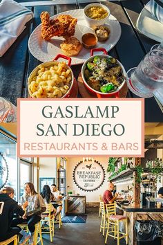 the cover of gaslamp san diego restaurant and bar