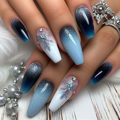 "Blue is the new red for Christmas! Check out these elegant and sparkly blue nail art ideas for a stylish holiday look. Perfect for beginners and pros alike! 💙🎄" #ChristmasNails #BlueNailArt #HolidayNails #WinterNails #FestiveNailArt #NailInspiration #NailDesigns2024 #TrendyNails #BlueChristmas #HolidayGlam Nails Square Christmas, Xmas Nails Designs, Nail Polish Design Ideas, Christmas Nails Square, Square Christmas Nails, Blue Nail Art Ideas, Nails Designs Christmas, Christmas Nails Simple, Fall Nail Art Ideas