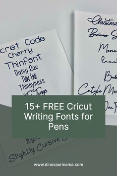 15+ FREE Cricut Writing Fonts for Pens Caligraphy Pen Cricut, Cricut Handwriting Fonts, Writing Fonts For Cricut Free, Best Fonts For Writing With Cricut, Cricut Calligraphy Pen, Cricut Writing Fonts Free, Cricut Pen Fonts, Writing With Cricut Maker, Free Writing Fonts For Cricut Pen