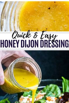 quick and easy honey dijon dressing is the perfect way to use up those leftover ingredients