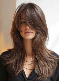 Sea Breeze Beauty: Refreshing Hairstyle Ideas for Breezy Waves Straight Hairstyles Layers Medium, Long Haircuts For Long Faces, Long Bob Hairstyles For Fine Hair With Bangs, Low Maintenance Fringe, Thick Long Layered Hair, 2024 Hair Cuts Women Long, Long Layered Hairstyles With Bangs, Fine Long Hair Cuts, Long Hairstyles With Layers Over 40