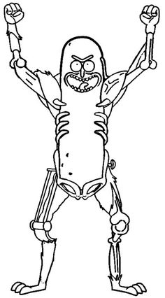 a cartoon character with arms and legs in the shape of a man holding two hands up