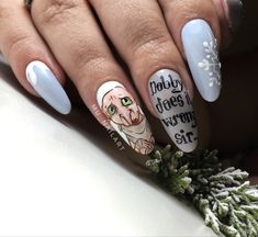 Harry Potter Nails Dobby, Hippy Nail, Tv Show Nails, Hogwarts Nails, Show Nails, Ongles Halloween