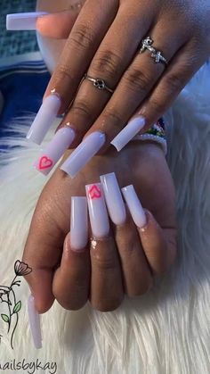 Long Square Nails, Long Acrylic Nail Designs, Colored Acrylic Nails, White Acrylic Nails, Short Square Acrylic Nails, Long Acrylic Nails Coffin, Acrylic Nails Coffin Pink, Long Square Acrylic Nails, Acrylic Nails Coffin Short