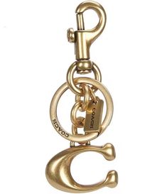 COACH Signature C Bag Charm | Dillard's Coach Keychain, Statement Shoes, Statement Shoe, Gold Bag, Bag Charms, Jewelry Essentials, Handbag Charms, Heritage Fashion, Crafts Beautiful