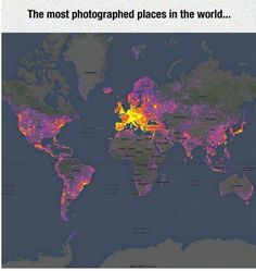 the most photographed places in the world are on this map and it's time