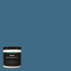 a can of dynastity color based paint on a blue background with the word dynastity written below it