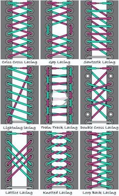 + + di allacciare le sneakers sempre nello stesso modo Ecco dei tutorial su come allacciare le scarpe in tanti modi diversi per non annoiarsi mai. shoe lace patterns step by step, green converse, shoe lace patterns star tutorial, ..! Ways To Tie Shoelaces, Ways To Lace Shoes, How To Tie Shoes, Tie Sneakers, Diy Clothes And Shoes, Shoes Hack, Lace Shoes, Shoe Lace Tying Techniques