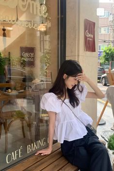 Modest Girly Outfits, Classy Work Outfits, Women's Casual Style, 가을 패션, Kpop Fashion Outfits, Casual Summer Outfit, Japan Fashion, Casual Style Outfits