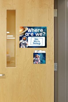 Where are we classroom door sign space theme classroom Space Themed Classroom, Space Theme Classroom, Classroom Door Sign, Classroom Door Signs, Classroom Management Plan, 6th Grade Reading, 5th Grade Classroom, Classroom Management Strategies, 4th Grade Reading