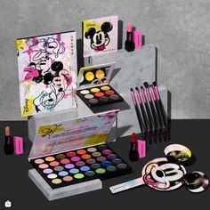 All Brand New In Box And Authentic. Never Use Comes With Mickey&Friends Palette Mickey&Friends Mini Palette Brush Set Lip Set Mirror Complete Makeup, Makeup Pallets, Disney Makeup, Bold Eyes, Pink Cap, Lip Set, Glitter Case, Gowns Wedding, Eye Shadow Palette