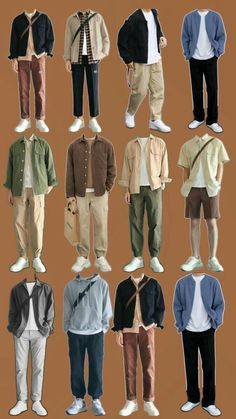 Mens Europe Fall Outfits, Men’s Summer Clothes Aesthetic, Softboy Outfits Summer, Travel Outfits Men, Korean Menswear, 대학생 스타일, Fall List, Outdoorsy Outfits