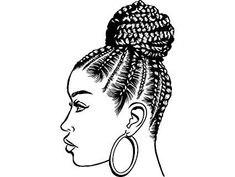 Braids Drawing, Hair Clipart, Makeup Hacks Beauty Secrets, Braids For Black Women, Easy Braids, African Braids Hairstyles, African Braids