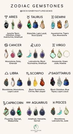 Zodiac Gemstones, برج الميزان, Kartu Tarot, Materi Bahasa Jepang, Zodiac Stones