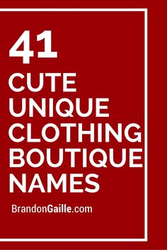 Clothing Boutique Names, Fashion Names Ideas, Fashion Store Names, Cute Business Names, Boutique Names Ideas, Clothing Line Names, Store Names Ideas, Online Boutique Business, Unique Business Names