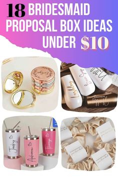 Discover a selection of inexpensive and charming bridesmaid proposal box ideas. Find creative and meaningful gifts all priced under $10. Show your appreciation without breaking the bank! Bridesmaid Candles, Bridesmaid Gift Card, Ways To Propose, Bridesmaid Favors, Bridesmaids Photos, Bridesmaid Proposal Cards