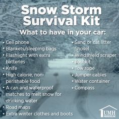 Storm Preparedness, Storm Prep, Winter Survival, Emergency Preparation