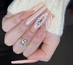 Nails Gorgeous, Time Nails, Cute Acrylic Nail Designs, Blush Nails, Nails Christmas, Acrylic Nails Coffin Pink, Nails Only, Nails 2023, Winter Nail Art