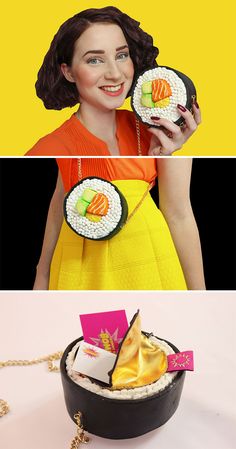 Food Inspired Outfits, Novelty Handbags, Funny Bags, Food Inspired, Inspired Handbags, Textile Bag, Diy Vetement