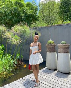 Sundress Outfit Black Women, Sundress Pictures, Sundress Black Women, White Dress Outfit Summer, Banquet Outfit, Summer Couture, Sundress Outfit, Sundress Season, White Dress Outfit