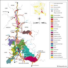 a map showing the major roads in france, with different colors and directions on it