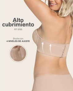 Este brasier strapless te permite lucir tu mejor escote, ya que cuenta con un realce alto incorporado que centra y levanta el busto. Sus copas prehormadas en espuma brindan una modelación más redondeada y las varillas internas te dan mayor soporte. Su base ancha está elaborada al interior con nuestro material de compresión PowerSlim®, para darte una apariencia más estilizada y ayudar a mantener el bra siempre en su lugar. Sus varillas laterales le dan mayor ajuste y sus bandas siliconadas intern Strapless Push Up Bra, Post Surgical Bra, Bridal Shapewear, Nursing Sports Bra, Bridal Bra, Compression Bra, Strapless Bralette, Comfy Bra, Compression Garment