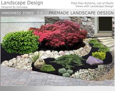 landscape design magazine cover with various plants and rocks