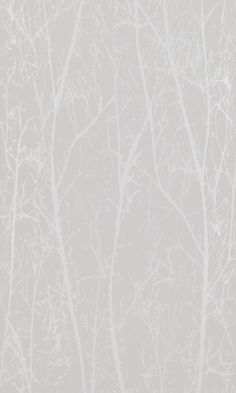 a white and gray tree wallpaper with no leaves or branches on the top right corner