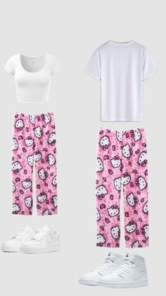 Just imagine✨ #pyjamas #matching #hellokitty #couple #fitinspo #outfitinspo Hello Kitty Gym, Me And Who, Just Imagine, Gym Fit, Hello Kitty, Kitty, Gym