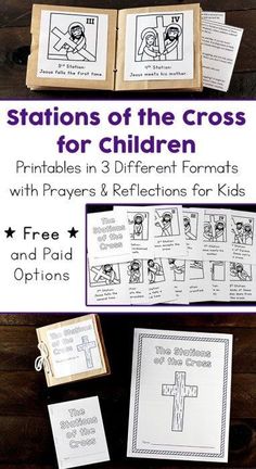 stations of the cross for children printables in 3 different forms with prayer and reflections for kids