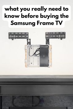 what you really need to know about the frame TV Tv Mounted Above Fireplace, Picture Frame Tv, Tv Placement, Tv Set Up, Tv Mounted