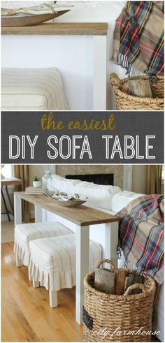 the easy diy sofa table is perfect for any room in your home or office