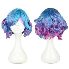 Category:Synthetic Wig; Gender:Women's; Wig Type:Natural Wigs,Cosplay Wig; Occasion:Cosplay Costumes,Birthday,Daily,Vacation,Party / Evening; Age Group:Adults; Color Shade:Pink,Blue,Red,Purple; Hair Material:Synthetic Hair; Cap Construction:Machine Made; Texture:Curly; Length:Short; Features:Fluffy,Comfortable,Fashion,Cosplay,Party; Heat Resistant:Yes; Listing Date:12/27/2021; Cap Circumference:null,; Front to Back:null,; Nape of Neck:null,; Side to Side Across Forehead:null,; Side to Side Over Pastel Hair Dye, Short Blonde Pixie Cut, Oc Hair, Short Blonde Pixie, Hairstyle Reference, Blue Cosplay, Estilo Harajuku, Natural Looking Wigs, Wig Party