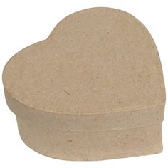 a heart shaped cardboard box on a white background