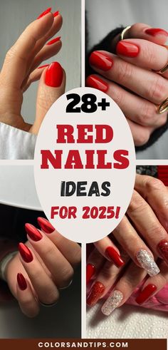 Get inspired by the best red nail designs for 2025! Discover cute, simple, and fun ideas perfect for the LOVE season. Whether you love trendy art or classic red tones, we’ve got you covered with short, stylish designs. From pops of red to elegant looks, these pretty nail ideas showcase the most fashionable styles for your winter celebrations. Red nails, winter designs, cute short nails, acrylic red nails, nail art inspo, red valentines nails.