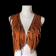 Beautiful Hand Made Leather Fringe Vest With Silvery Metal Details. Seventies Ethnic Easy Rider Commune Burning Man Amazing Condition 1970s Handmade Suede Vest With Tie Closures And Silvery Detailing. Please Message With Any Questions! 1970s Excellent Condition Condition Very Good Vintage Marked Size: S Please Check Measurements! Measurements To Be Listed Shortly Rave Party, Fringe Vest, Suede Vest, Easy Rider, Leather Vest, Leather Fringe, Burning Man, Unique Colors, Jackets For Women