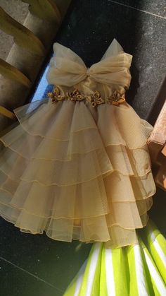 Kids Dress Stitching Ideas, Net Frock Designs For Kids, Baby Net Frocks Designs, Layered Gown, Kids Party Wear Dresses, Baby Birthday Dress, Kids Dress Collection