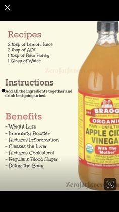 Apple Cider Vinegar Health Benefits, Vinegar Diet, Apple Cider Vinegar Drink, Resep Diet, Healthy Drinks Smoothies