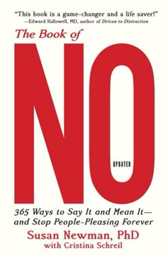 the book of no by susan neuman, ph d and christiana scheil