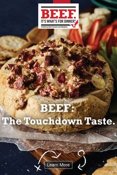 beef, the touchdown taste learn more with it's what's for dinner