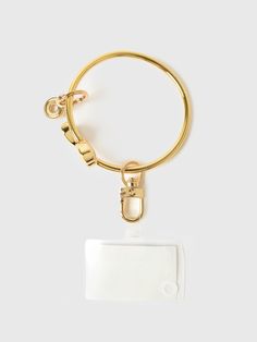 DESCRIPTION:A gold bracelet key ring made from jewelry-quality hardware and designed to carry a phone and keys for hand-free convenience.FEATURES:Key RingSignature Locking ClaspHeart DetailsGold MetalOne-Size-Fits-All DesignDimensions: 3.75 in. Diameter Phone Bracelet, Big O, Gold Rush, Saint Bernard, Hands Free, Key Ring, Key Rings, Rush, Gold Bracelet