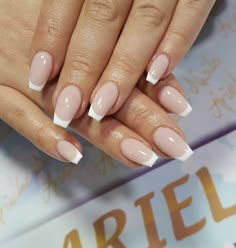 Balerina Nokti French, Ballerina White French Nails, Ballerina French Tip, French Tip Ballerina Nails, Ballerina French Tip Nails, Nude French Manicure, French Nails Ballerina, French Manicure Nails, Subtle Nails