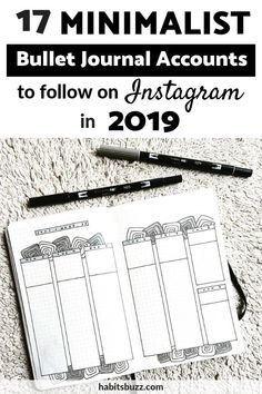 17 minimalist bullet journal accounts to follow on Instagram for inspiration #bulletjournal #bujo Traveling Notebook, Accounts To Follow On Instagram, Minimalist Bullet Journal, Bullet Journal Minimalist, Journal Fonts, Bullet Journal How To Start A, Bullet Journal Printables, Bullet Planner