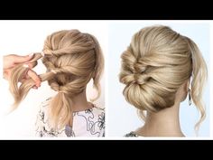 How to Style Your Hair for a Wedding the EASY WAY - YouTube Hair For A Wedding, Sanggul Modern, Wedding Hair Up, Easy Updo Hairstyles, Guest Hair, Beautiful Braided Hair, Hair Homecoming