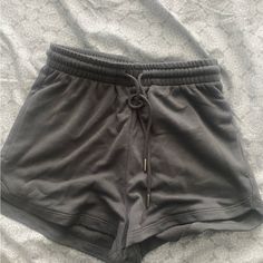 Brand New W Tags: Size Xs: Dark Gray H&m Casual Shorts With Pockets, H&m Shorts With Elastic Waistband, H&m Casual Shorts With Elastic Waistband, H&m Shorts For Summer Loungewear, Casual H&m Shorts With Pockets, H&m Stretch Shorts, H&m Casual High-waisted Shorts, H&m Summer Loungewear Shorts, H&m Casual Bottoms With Built-in Shorts